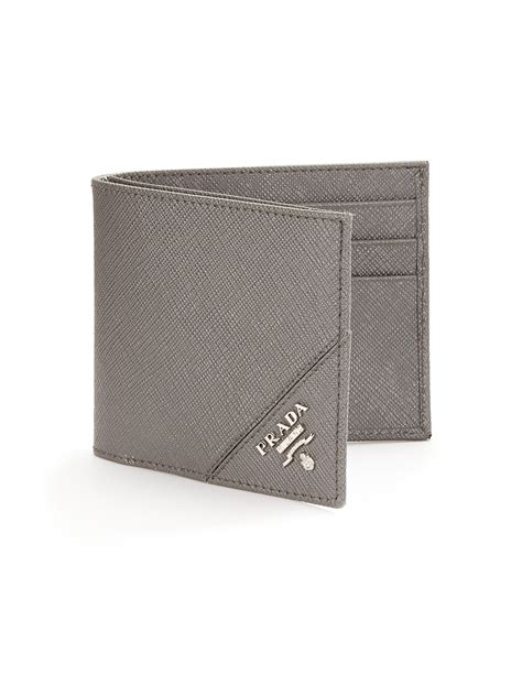 prada grey mens wallet|Prada snakeskin wallet.